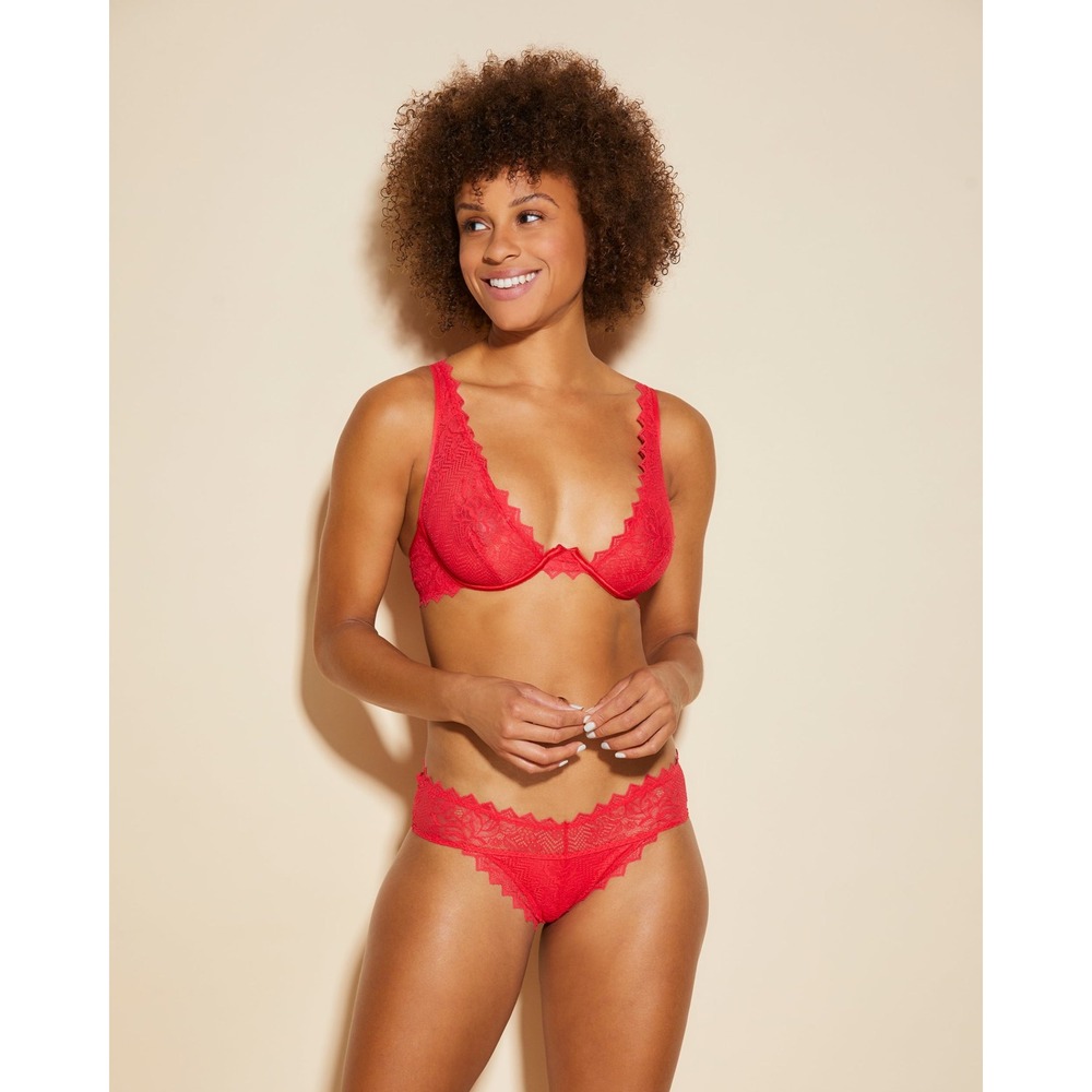 COSABELLA Leonora Naughty Hotpant Red Lace Panty / Size M - NWT